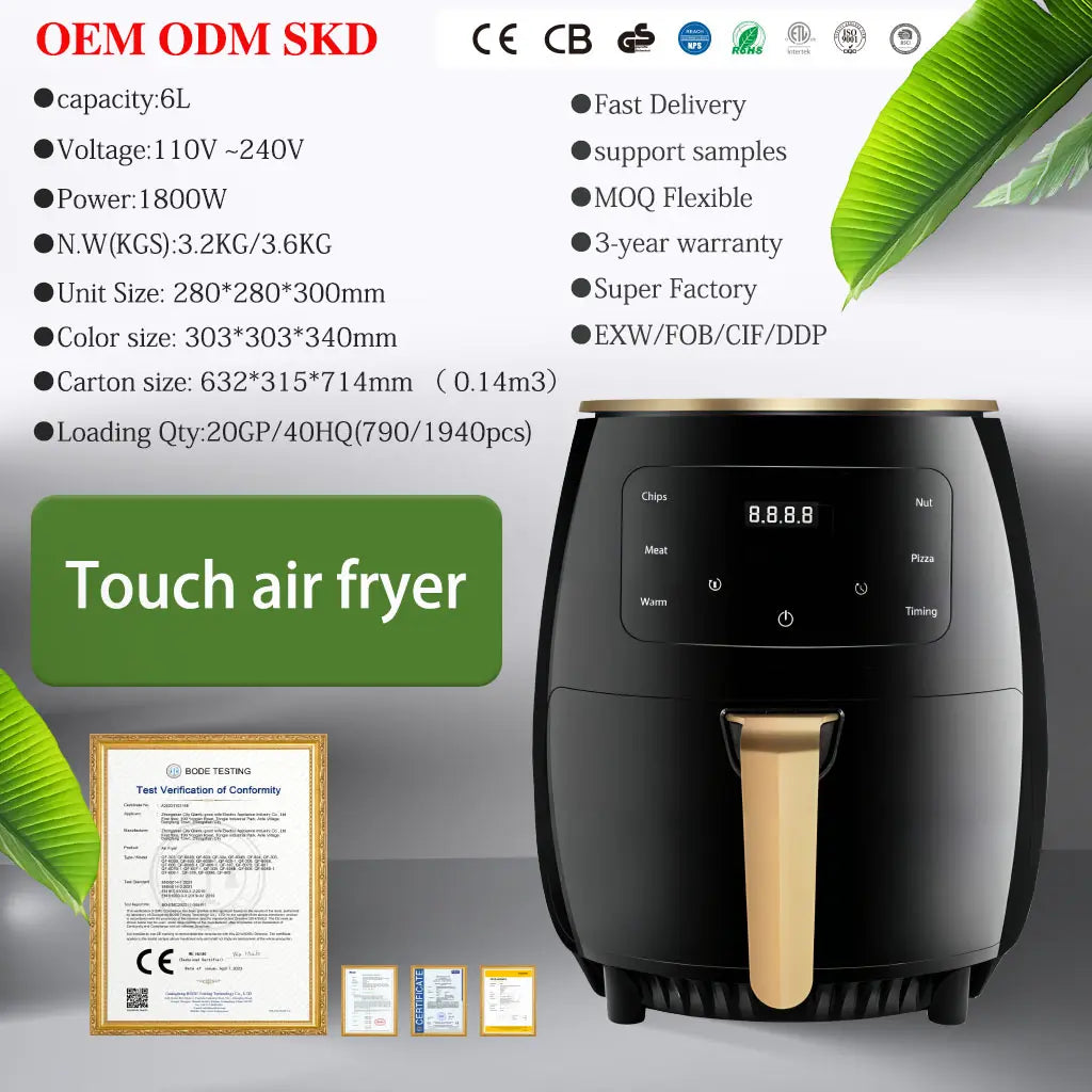 49% OFF ✨ New Air Fryer LCD Touch made in Germany 🇩🇪