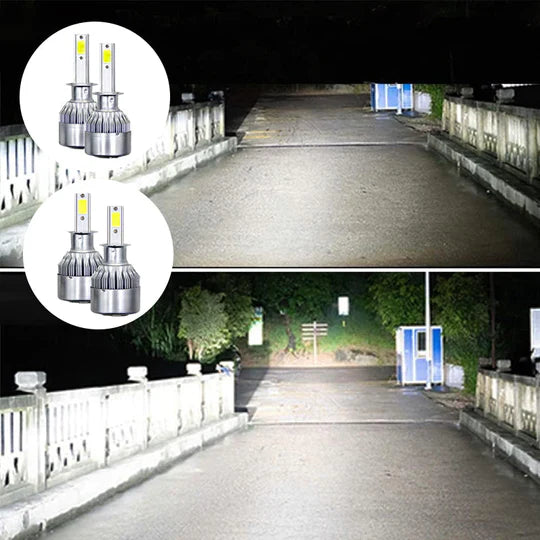 F2 LED Headlights H4 – Fits Any Car 💎