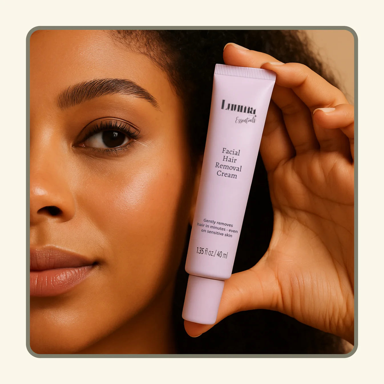 Facial Hair Removal Cream + Free Calming Aloe vera Serum 🎁